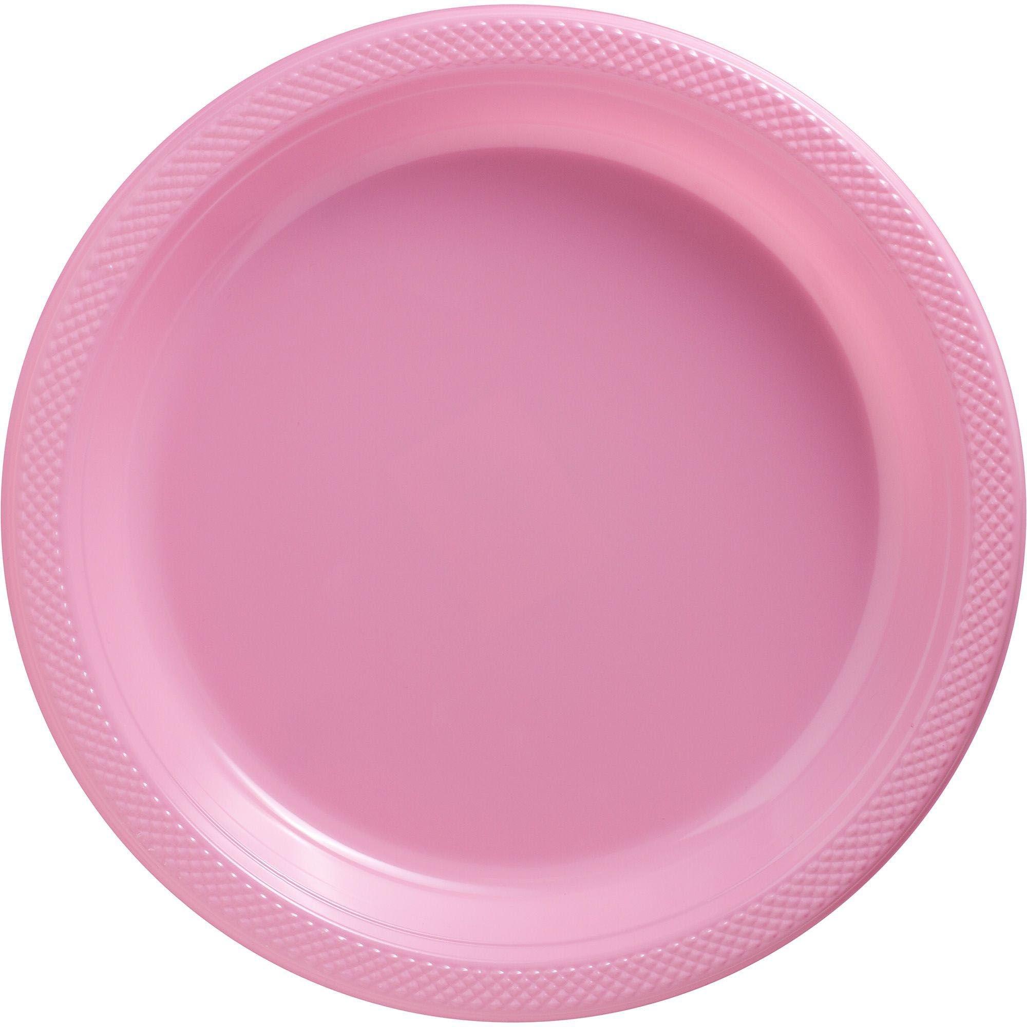 Pink Plastic Dinner Plates 20ct Party City